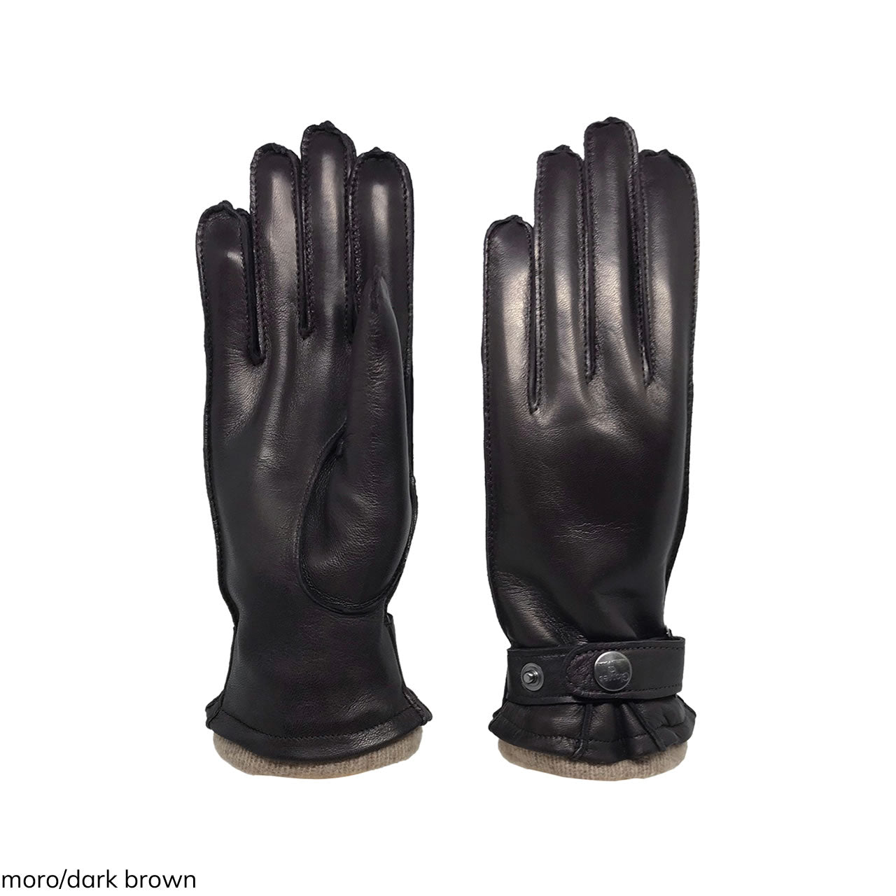 Gants femme doublés cachemire avec sangle