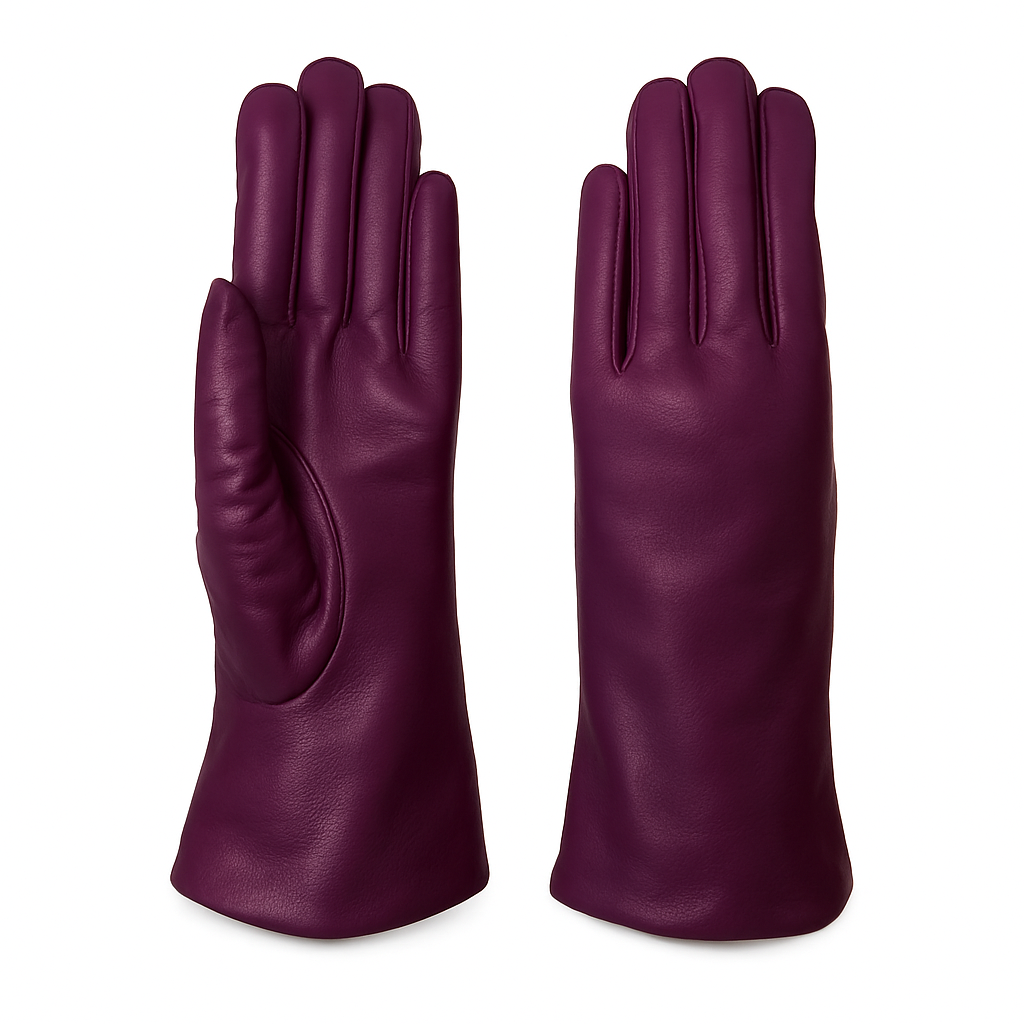 Guanti da donna classici in vera pelle metis foderati in cashmere