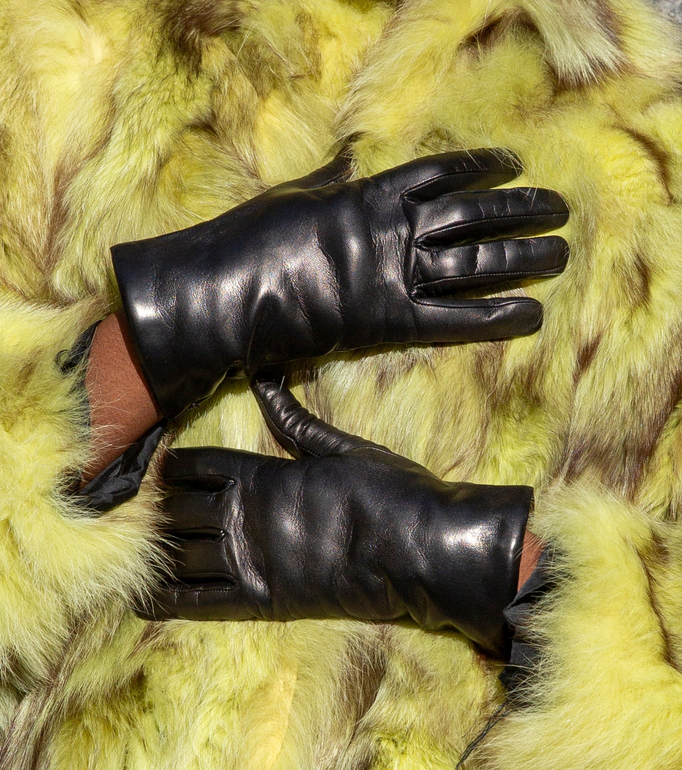 Guanti da donna classici in vera pelle metis foderati in cashmere