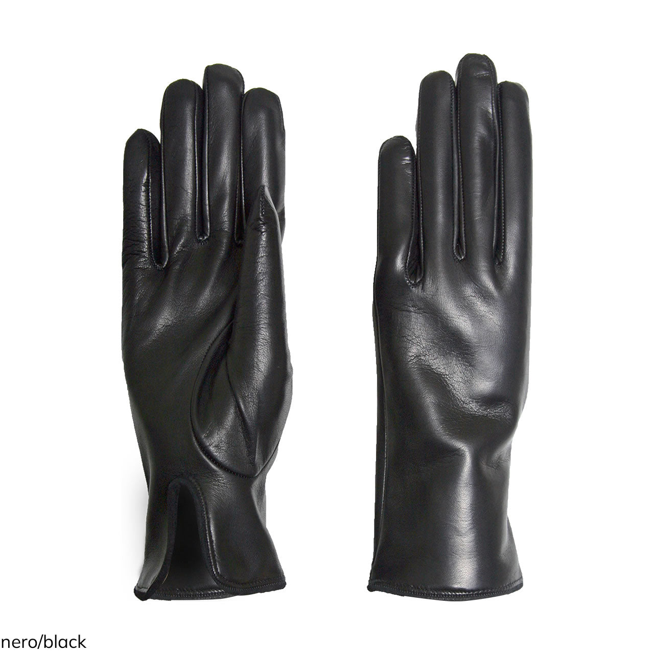 Classic women's gloves in genuine metis leather lined in cashmere with suede trim