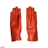 Gants classiques pour femmes en cuir de métis véritable avec doublure en cachemire
