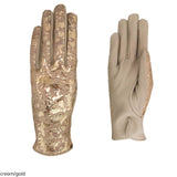 Gants pour femme en cuir de métis véritable avec doublure en cachemire