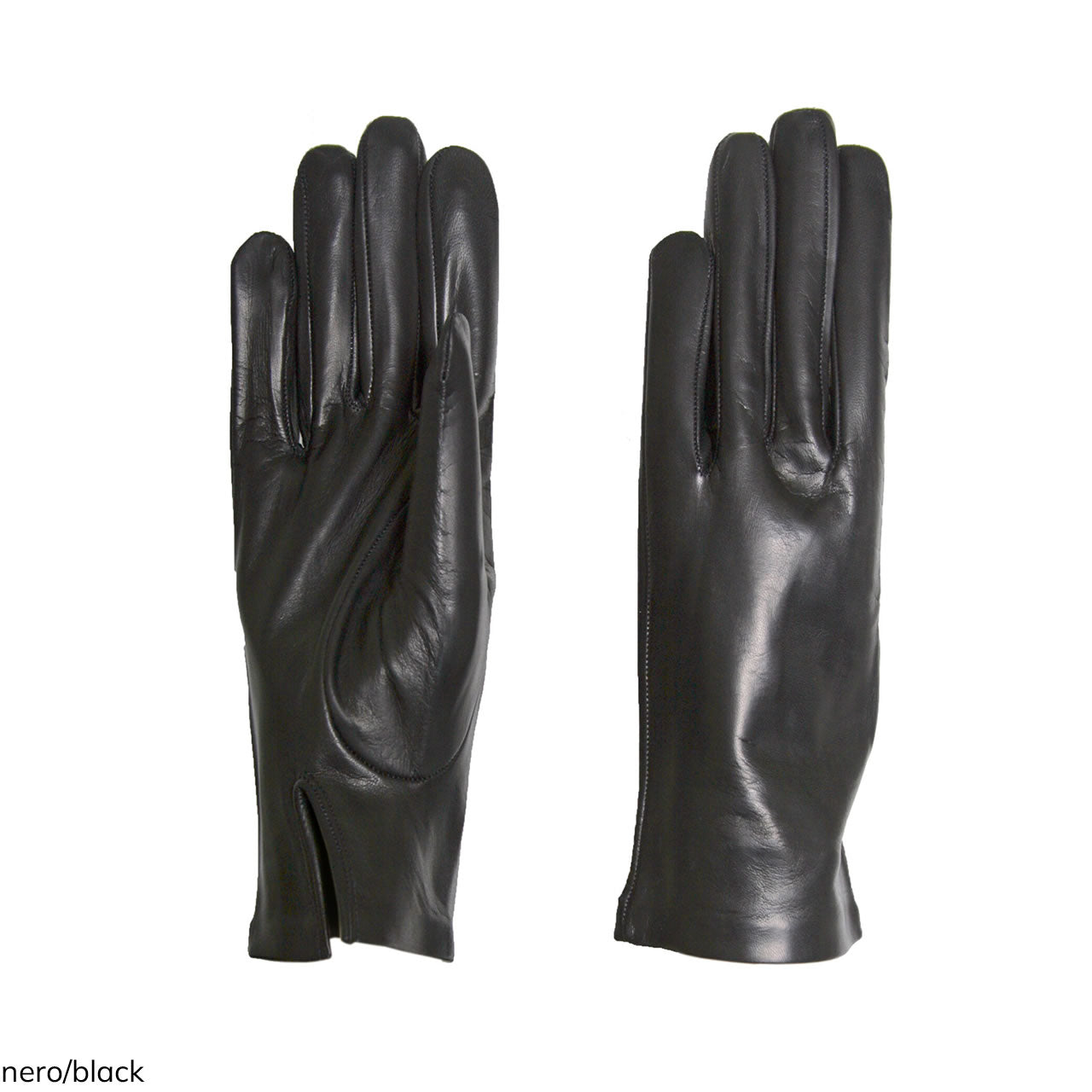 Gants classiques pour femmes en cuir de métis véritable avec doublure en soie