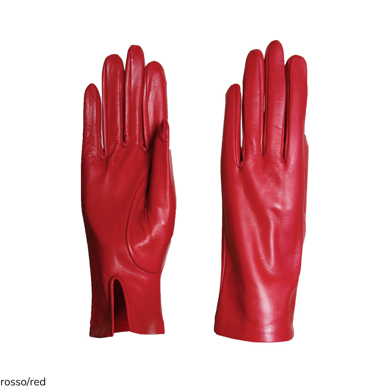 Gants classiques pour femmes en cuir de métis véritable avec doublure en soie