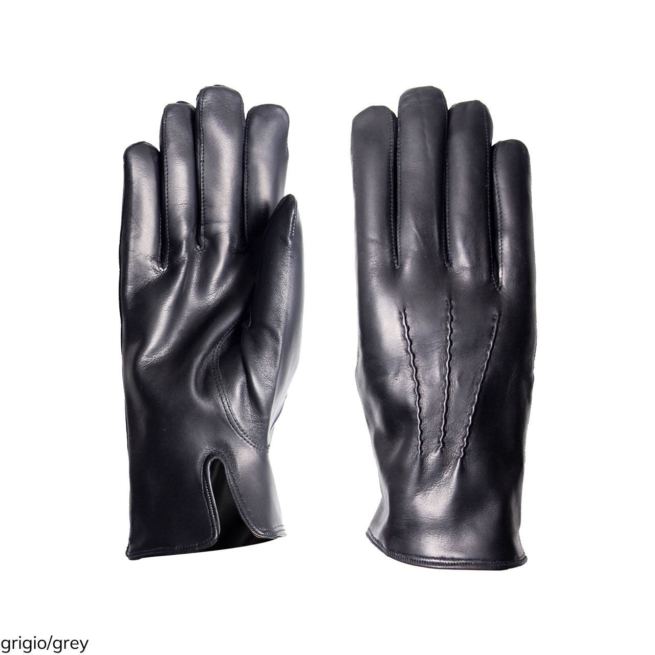 Classic Men's Leather Gloves Lined with Cashmere