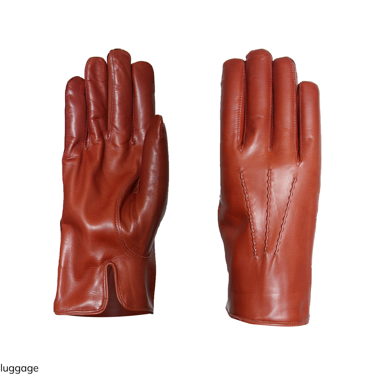 Classic Men's Leather Gloves Lined with Cashmere