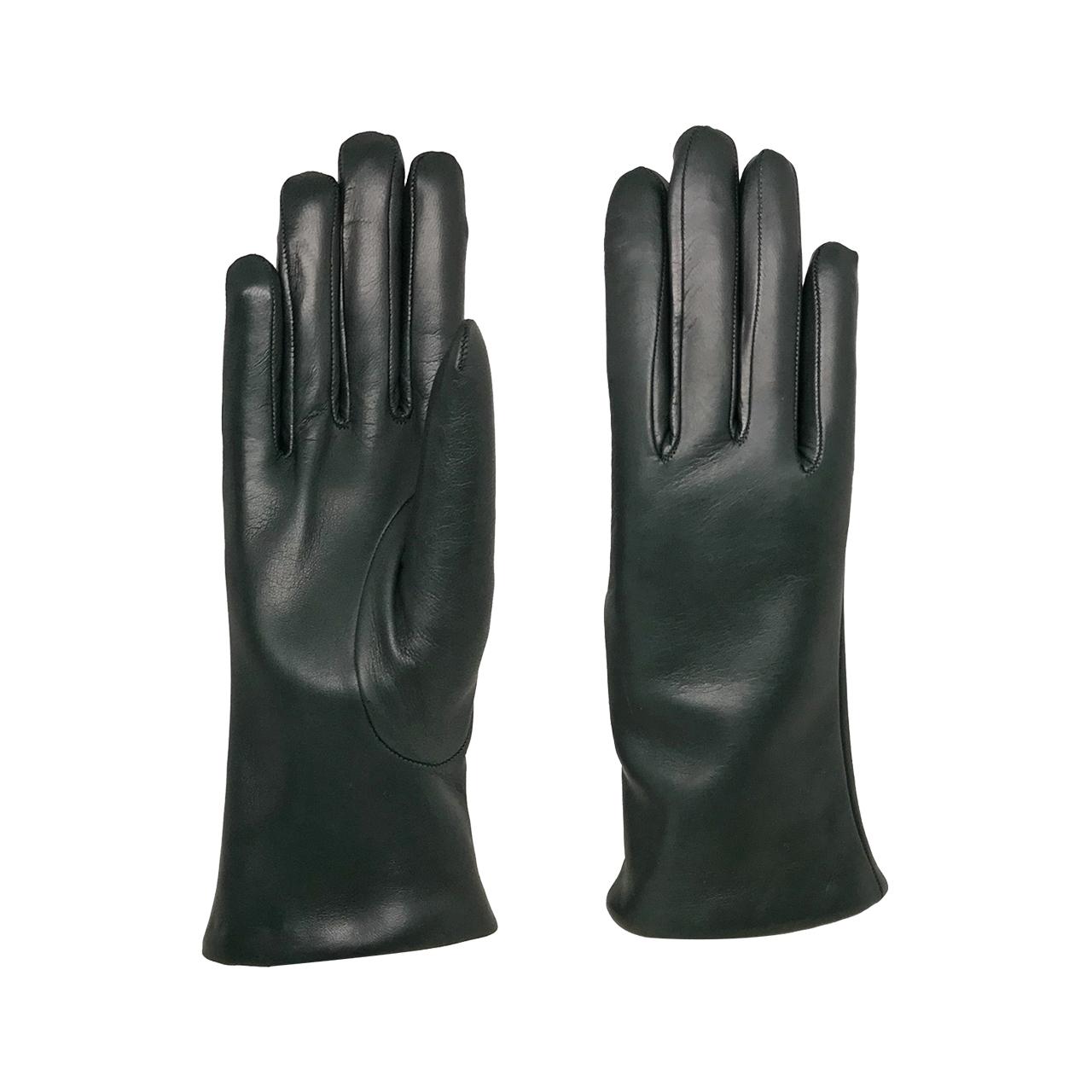 Classic women's gloves in genuine metis leather lined in cashmere
