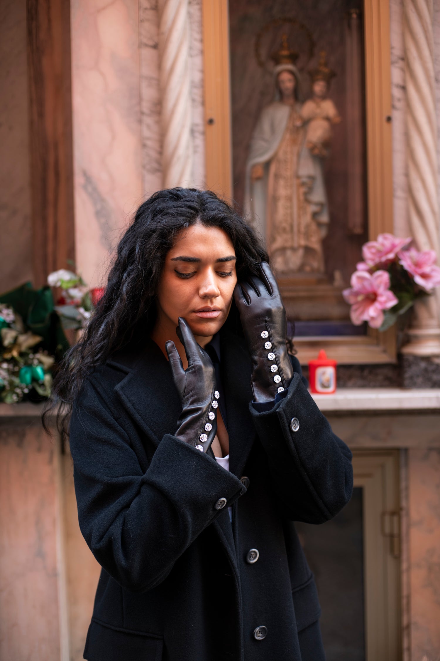 Guanti 4 pollici in vera pelle metis foderato seta