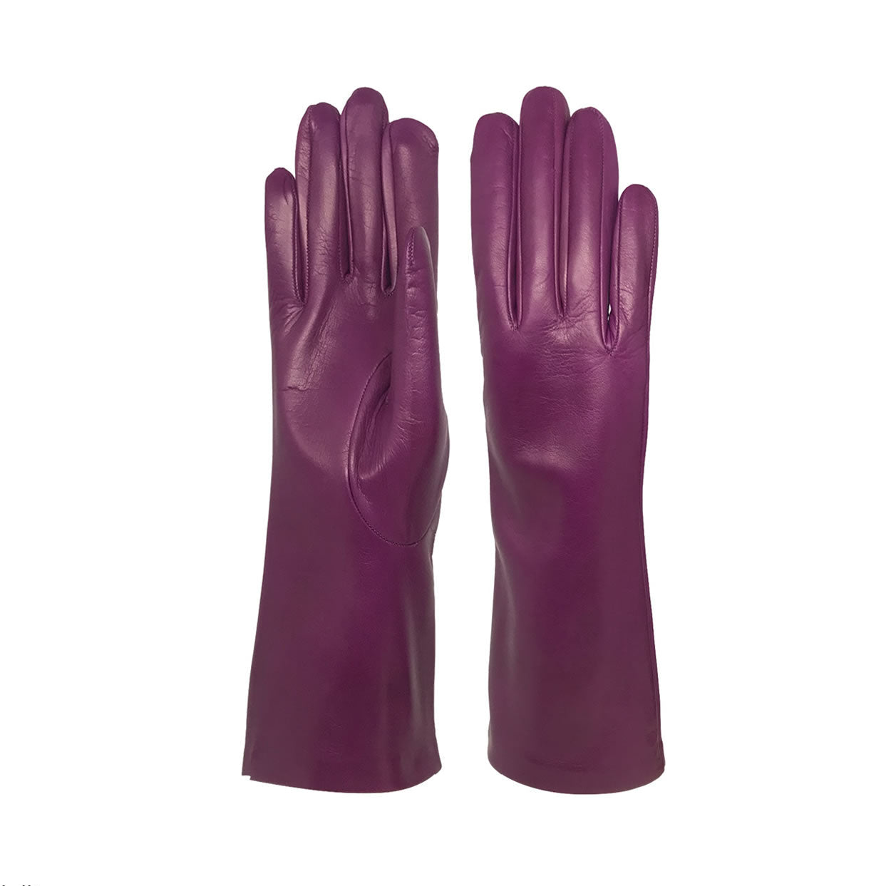 Guanti da donna classici in vera pelle metis foderati in seta lunghi 4 pollici