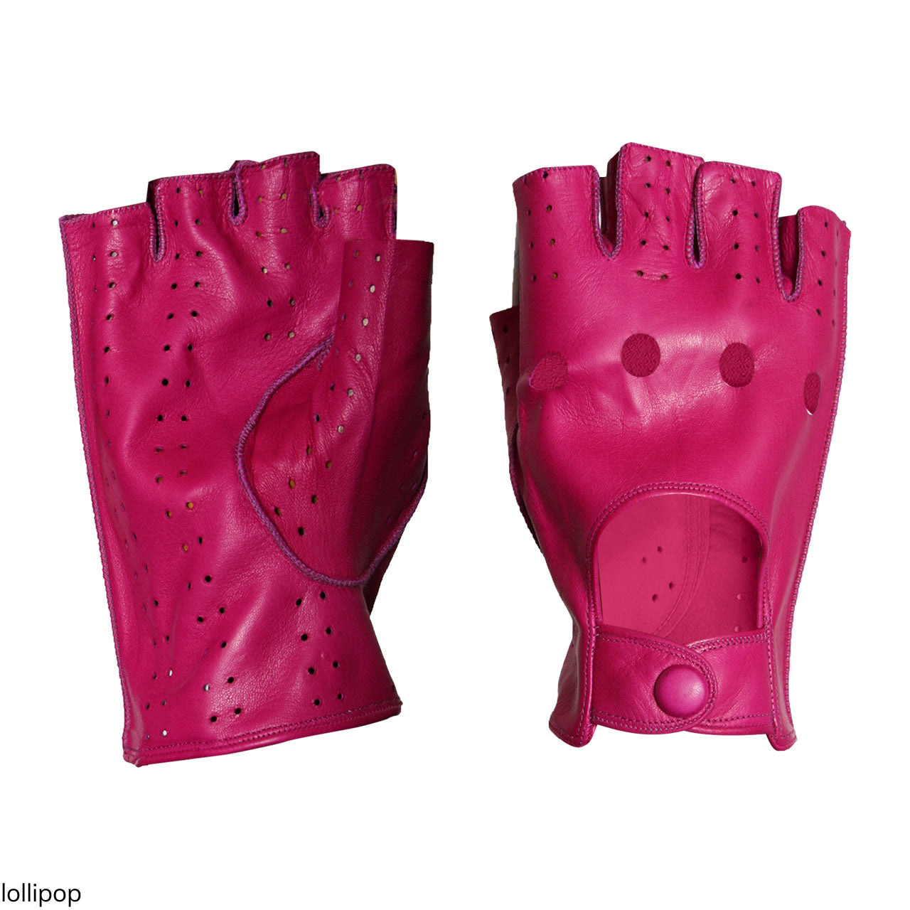 Guanti da uomo sportivo guida in vera pelle metis a mezze dita sfoderati