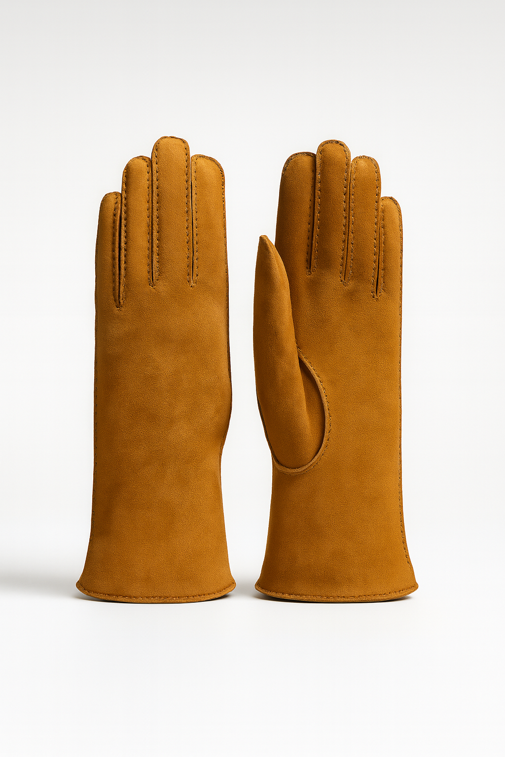 Guanti da donna classici in vera pelle merinos cuciti a mano