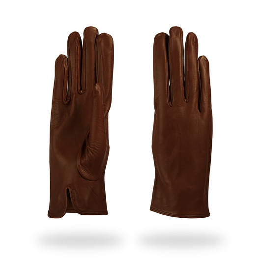 Classic unlined women's gloves in genuine metis leather