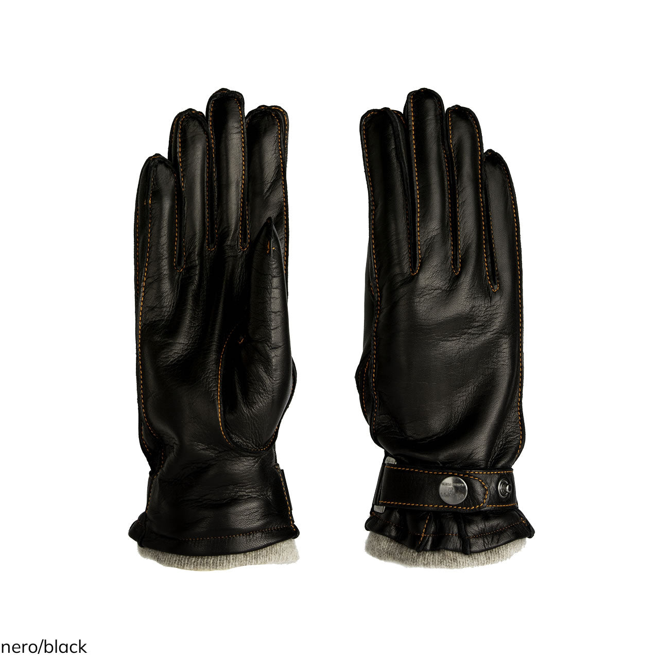 Women's gloves with contrast stitching