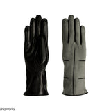 Guanto donna in vera pelle metis foderati in cashmere con fantasia in suede