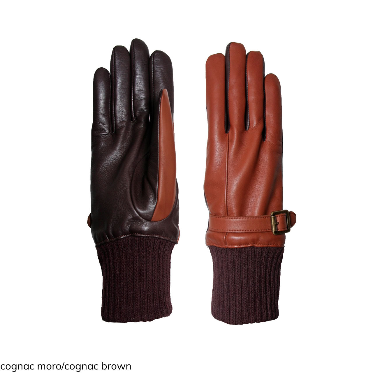 Women's gloves in genuine metis leather lined in cashmere with wool wrist 