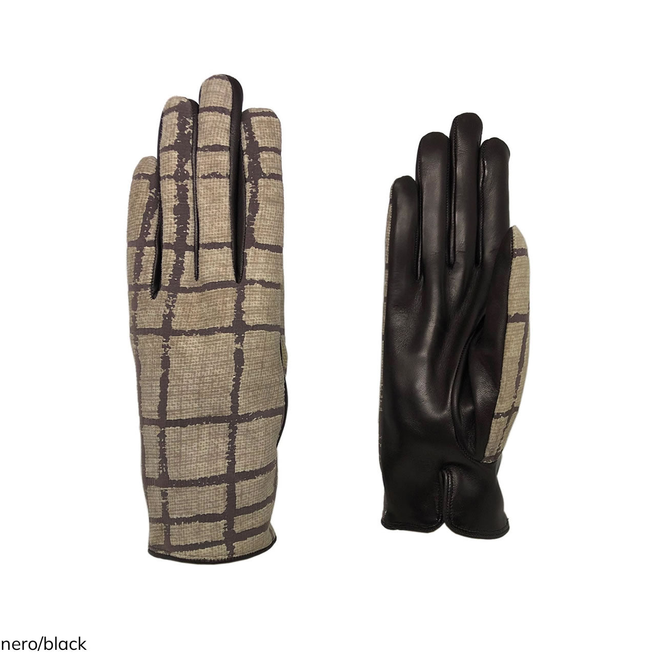 Women's gloves in real metis leather lined in cashmere