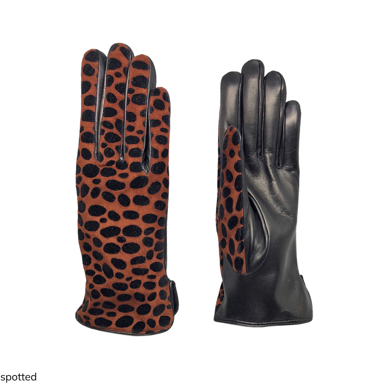 Women's gloves in genuine metis leather lined in cashmere.