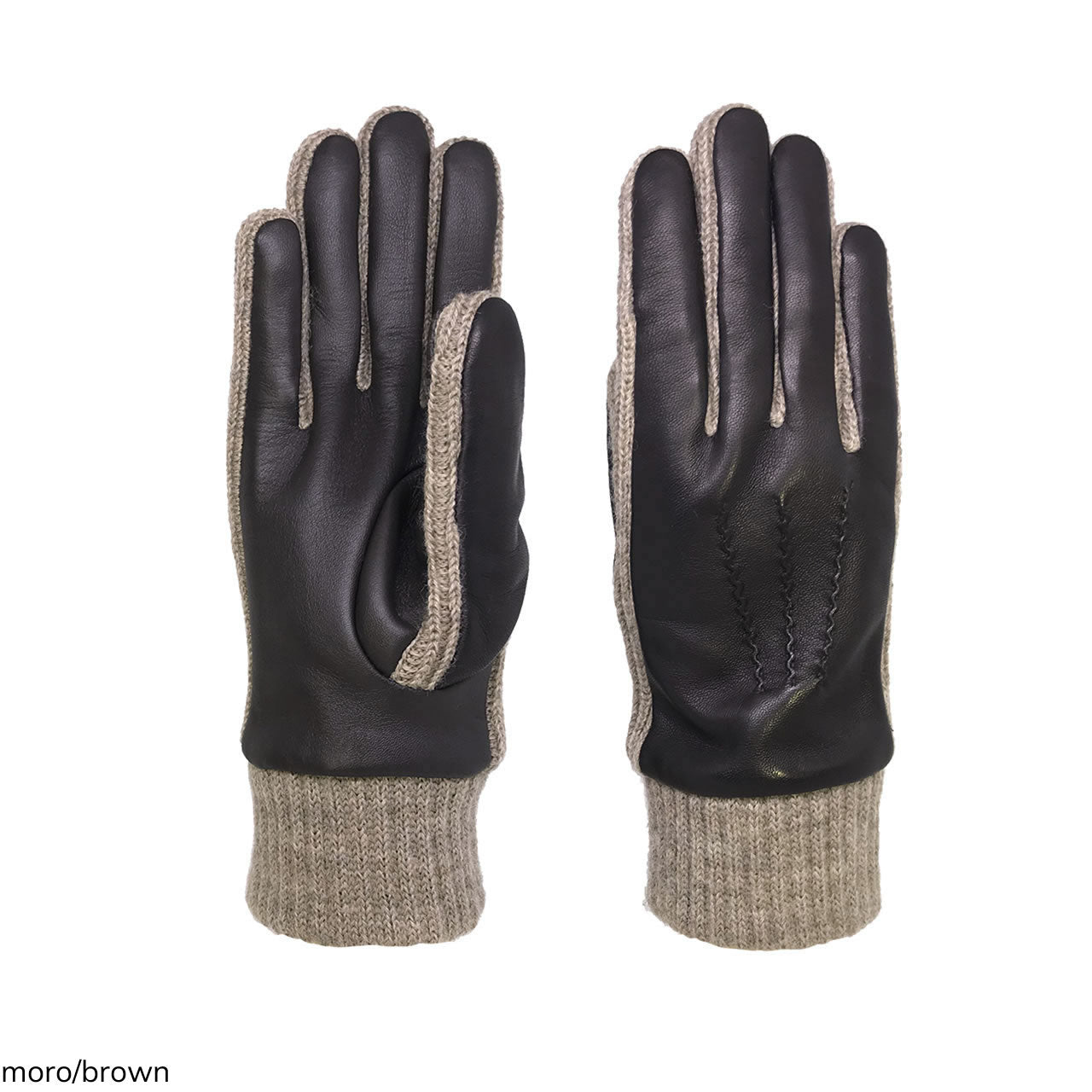 Guanti da donna trendy foderato cashmere in vera pelle metis