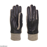 Guanti da donna trendy foderato cashmere in vera pelle metis