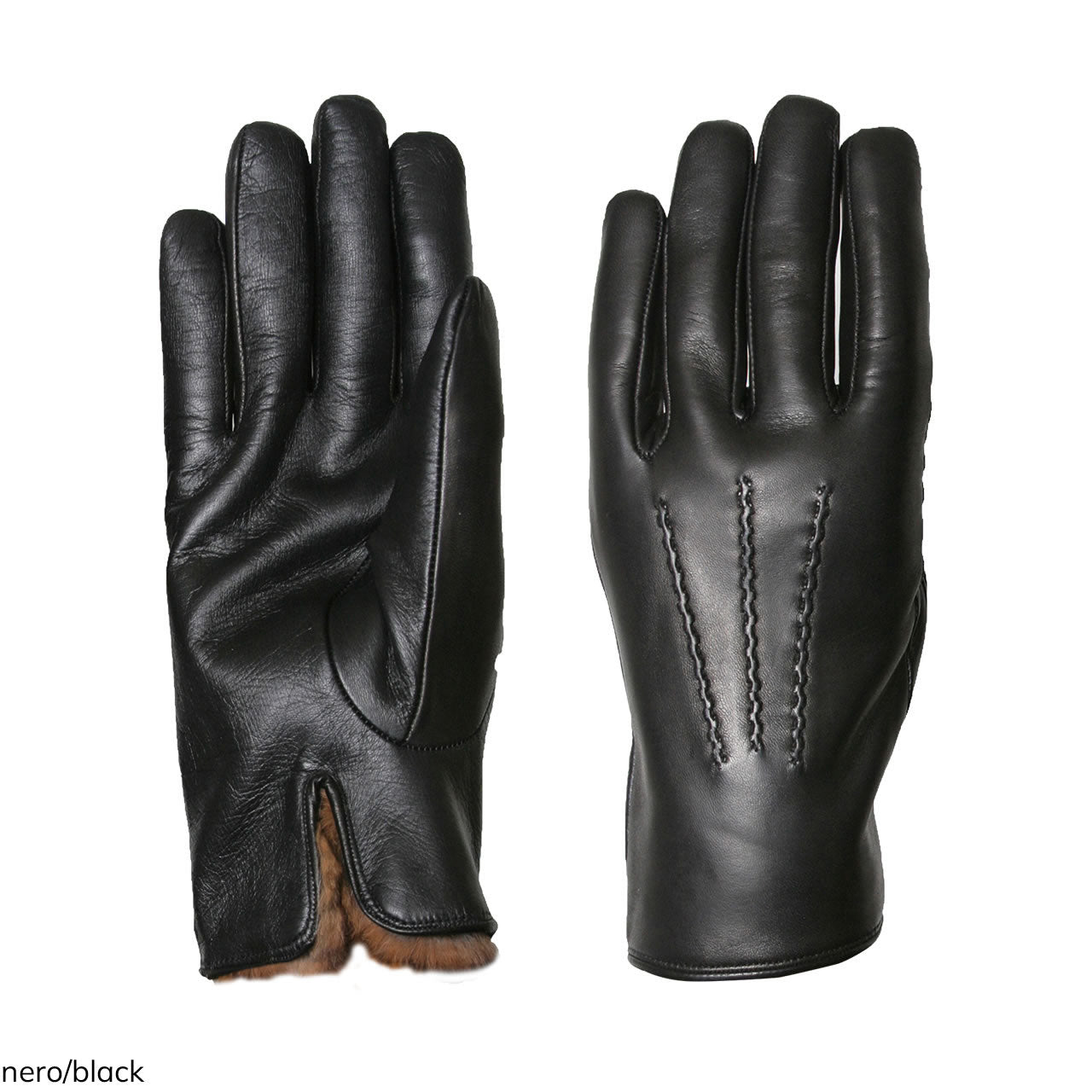 Classic Orylag Lined Leather Gloves for Men