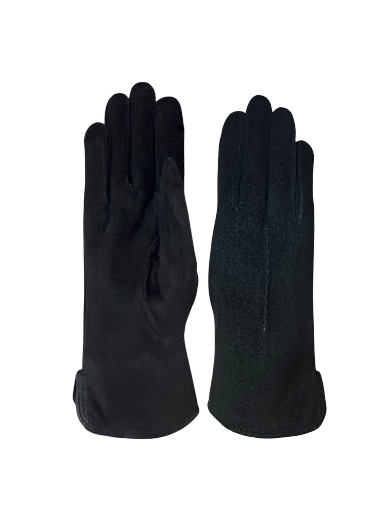 Women's suede leather gloves lined with lapin