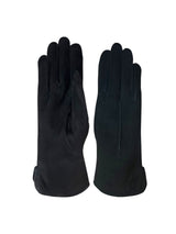 Guanti da donna in pelle suede foderati lapin