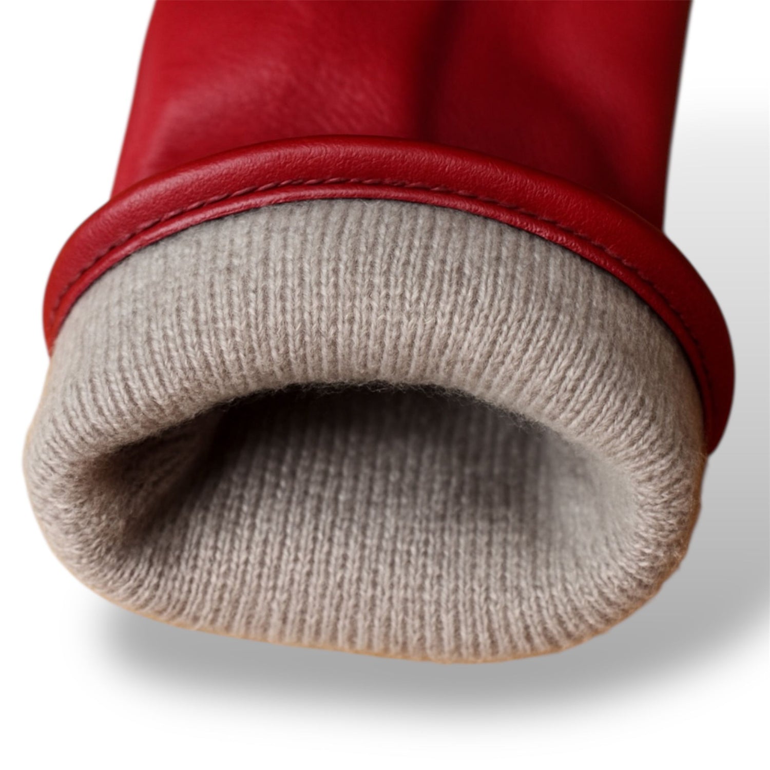 Guanti da donna trendy lungo 4 pollici in vera pelle metis.