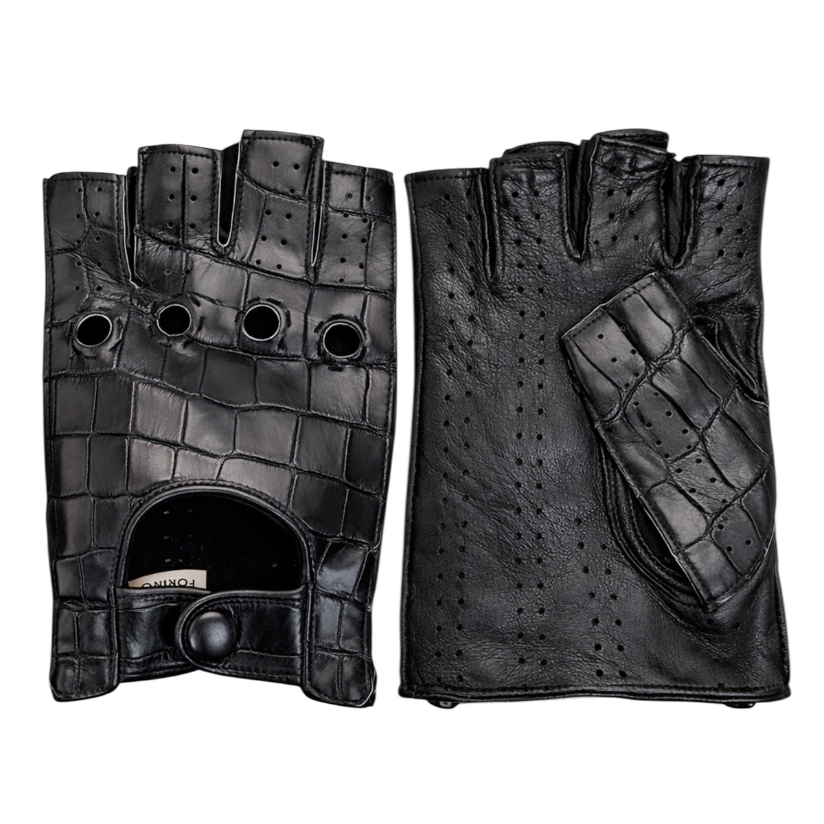 clash of clans handschuh Handschuhe für sportliche Herren aus echtem Krokodil mit halben Finger – Gloves Modell:Standard METAL GEAR SOLID 3: __style:KDSFußsack