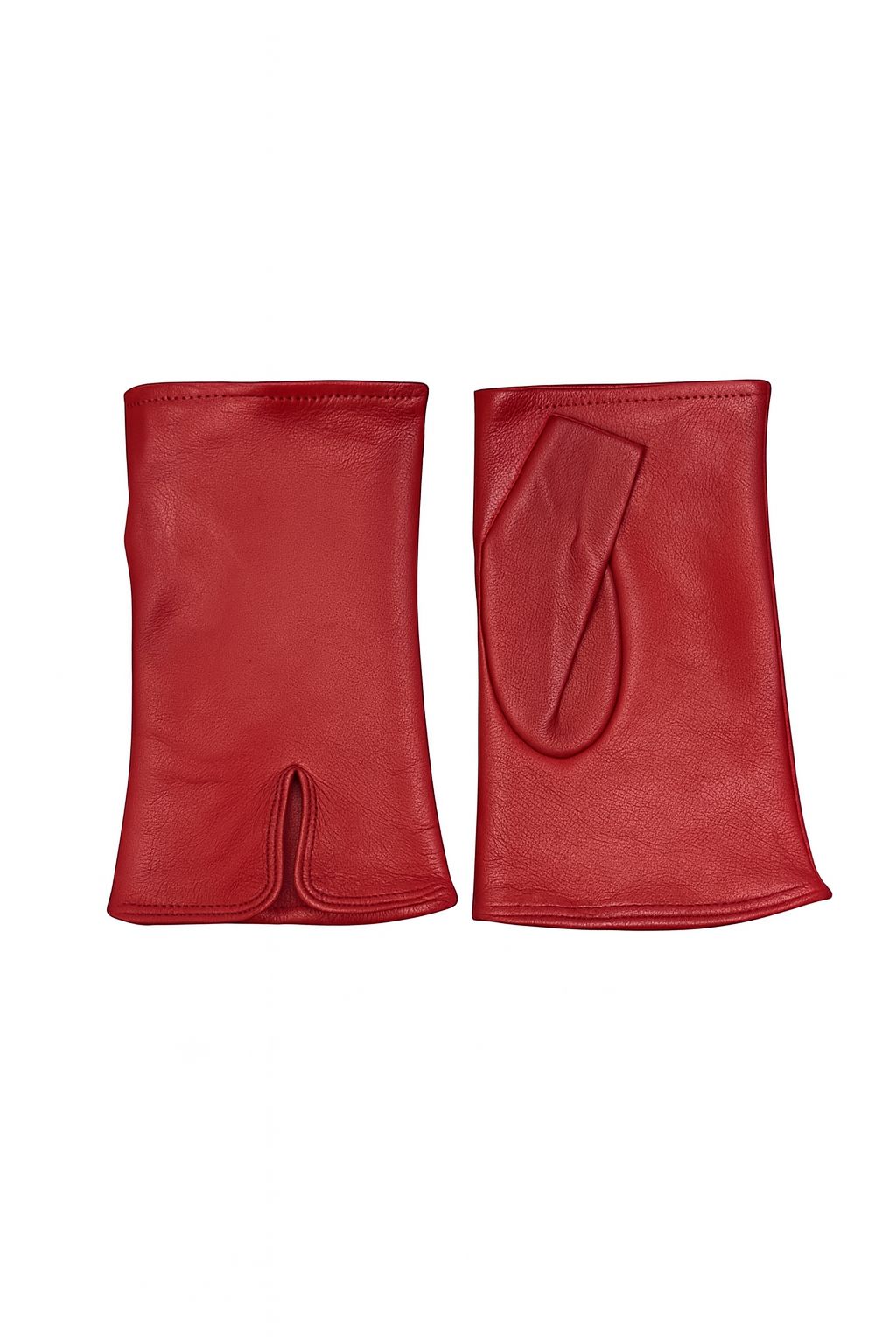 Guanto senza dita in vera pelle metis con fodera in seta